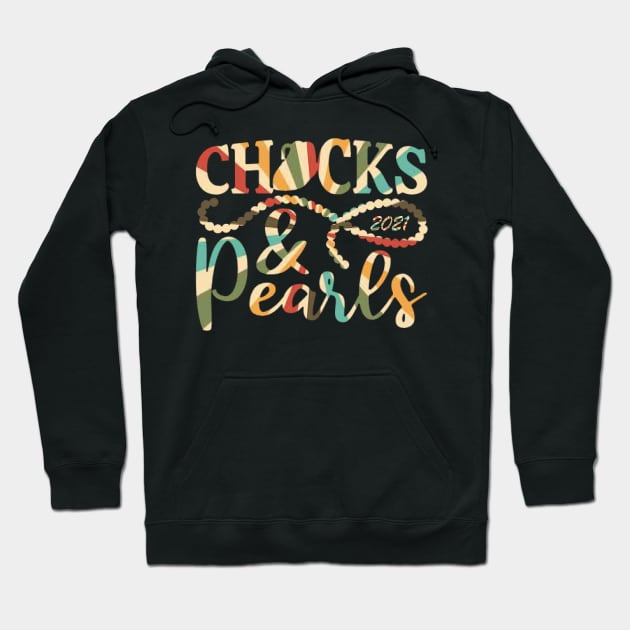 Chucks and Pearls 2021 Hoodie by ReD-Des